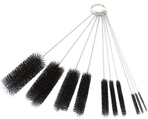 DXG Cleaning Brushes, 8.2 Inch Nylon Tube Brush Set Pipe Cleaner Set for Drinking Straws, Glasses, Keyboards, Jewelry Cleaning, Set of 10