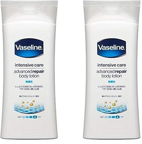 (Bulk Purchase) Vaseline Intensive Care Advanced Repair Body Lotion Unscented 200ml (x 2)