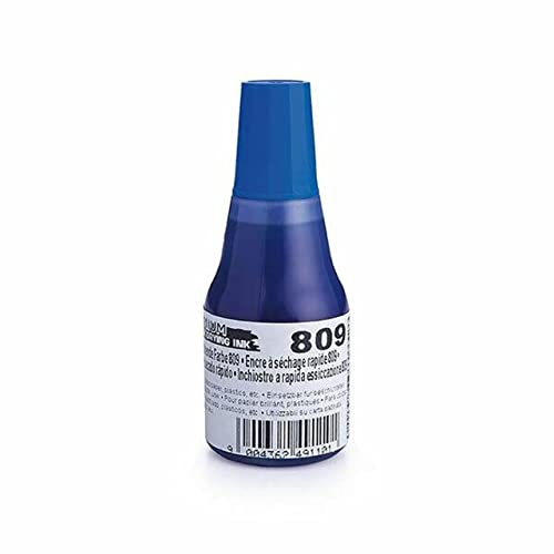 COLOP schnelltrocknende Stempelfarbe 809 Blau, abgefüllt zu 25 ml
