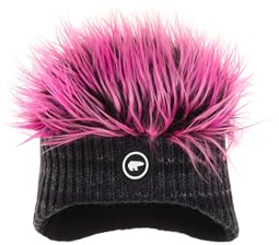 Eisbär Mütze Keke Cocker Kids Pink - Fleece Mütze Kinder mit Haaren | Wintermütze, Kindermütze, geschützte Ohren, Skimütze mit Haaren, Unisex, Jungen, Mädchen, atmungsaktiv, warm, weich