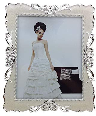 Bilderrahmen, Einfache Galvanische Weiße Fotorahmen Bilderrahmen Dekoration Home Decoration Kreative (Größe : 20×25cm)