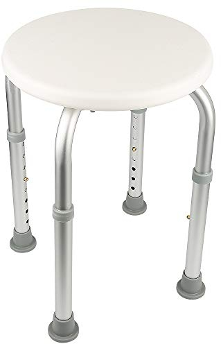 shunyi fashion Duschhocker Duschstuhl Höhenverstellbar Badehocker 120KG, Anti-Rutsch Duschsitz für Senioren Schwange