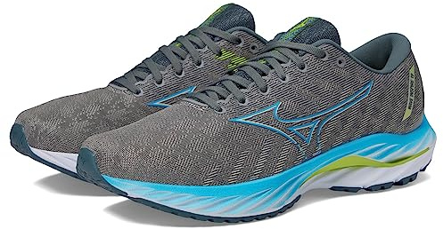 Mizuno Men's Wave Inspire 19 Running Shoe, Ghost Grey/Jet Blue, 6 UK