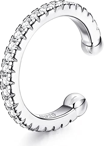 ORAZIO 925 Sterling Silber Ohr Manschette CZ Non-Piercing Fake Helix Knorpel Conch Ohrringe für Frauen
