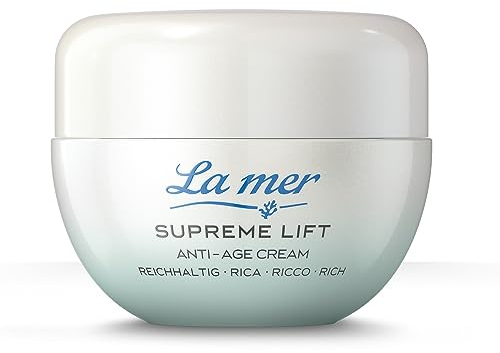 La mer Supreme Lift Anti-Age Cream Reichhaltig - Verbesserte Rezeptur und neuer Look - Reichhaltige Gesichtspflege für trockene Haut - Reduziert Faltentiefe und regeneriert UV-geschädigte Haut - 50 ml