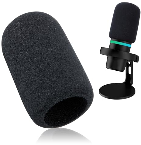 YOUSHARES HyperX DuoCast Popschutz - Mikrofon Pop Filter Schaumstoff Professioneller Mikrofon Windschutz Schallschutz Kompatibel mit HyperX DuoCast RGB Mic