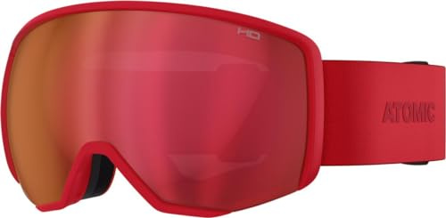 ATOMIC REVENT L HD Skibrille I Große Ski- & Snowboardbrille mit HD Scheibentechnologie für klare Sicht I Damen- & Herren-Ski-Brille mit Live Fit Rahmen für individuelle Passform