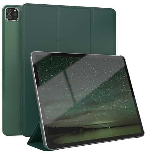 EAZY CASE - Hülle für iPad Pro 12.9 [Modell 2018/2020/2021/2022] - 12.9 Zoll Hülle für iPad 12.9 Pro Case - Hülle Tablet Cover - Smartcase zum Aufstellen - Klappcase Auto Sleep Wake Up Nachtgrün