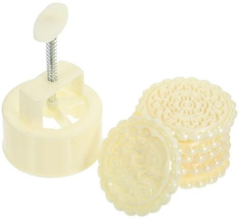 Alipis 1 Satz Keksform Mooncake-Former Mooncake-Cutter-Stempel Werkzeug Form zur Herstellung von Mondkuchen Mondkuchenform selber machen Geprägt Schimmel Backform Schleifmittel 3d Siegel