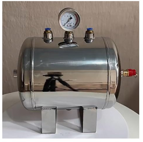 1 2 5 8gal 10 13 Gal Tanque de reserva de aire de alta presión, Horizontal Grande Pequeño Mini Tanque De Aire Para Compresor, Contenedores De Almacenamiento De Aire(13.2Gal/50L)