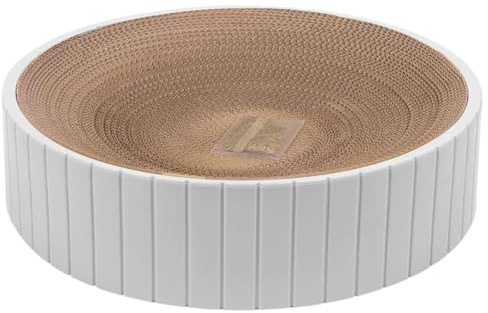 Tabla de rascar Redonda para Gatos, Juguete Interactivo para Gatos, Bloque rascador Reversible para Gatos, de cartón Ondulado, Duradero, para, Jugar, rascar