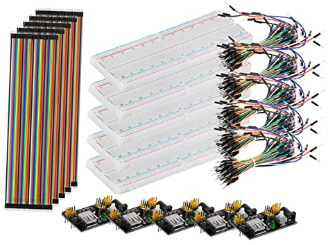 KONTONTY Educational Breadboard Point Power Supply Jumper Wires Kit for Lab School Use