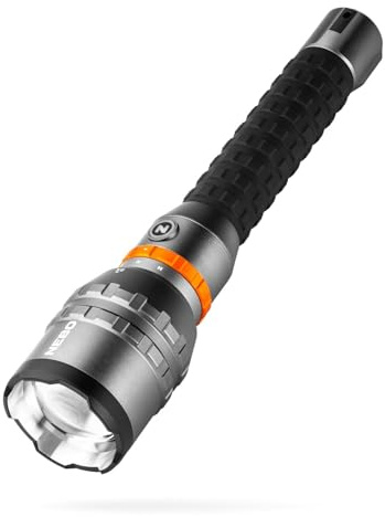 NEBO Davinci 12000 – 12,000 Lumen Rechargeable LED Torch & Flashlight | 12,000-lumen rechargeable torch & flashlight, magnetic mode dial, zoom & power bank – waterproof for search & work