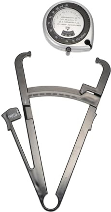 Healvian 4piezas Medidor De Grasa Corporal y Bmi Portátil De Pinza De Pliegues y Cinta Métrica Para Evaluación Composición Corporal y Control De Peso