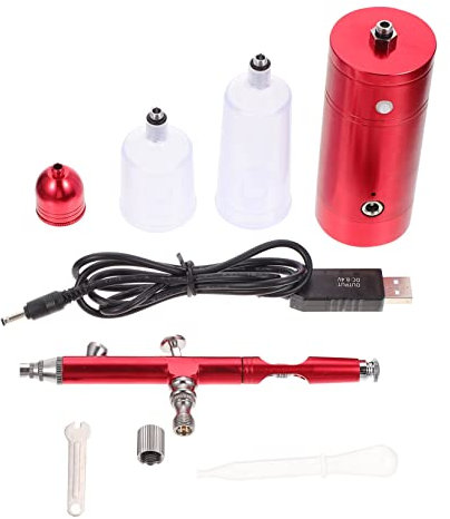 COOPHYA Rechargeable Airbrush Kit Air Pump for Model Painting Cake Airbrush Sprayer Drawing Tattoo