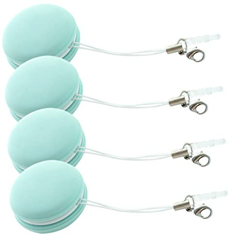NULYLU 4pcs Screen Cleaning Wipe Macaron Shape Wiper for Glasses Cleaner Lens Wipes for Eyeglasses Use Computer Screen