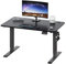 JUMMICO HöHenverstellbarer Schreibtisch Standing Desk Elektrischer Schreibtisch Höhenverstellbar mit Memory-Funktion 100 x 60 cm,Schwarz