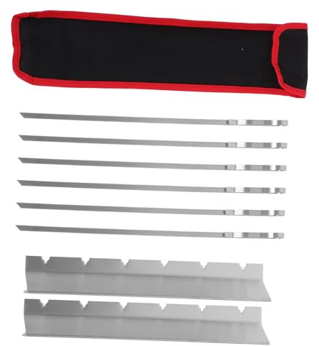 Acier Inoxydable Brochettes de Barbecue Réutilisables, 1 Set