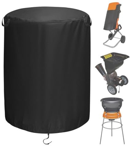 Wood Chipper Cover, Heavy-Duty Oxford Fabric Waterproof Dustproof Protector Woodchipper Shredder, Outdoor Powertool Accessory for Lawn, Yard, Garden Equipment Use