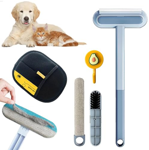 Celery Pets Hair Remover, Multifunctional Hair Removal Brush, 3 in 1 Pet HairRemover Tools with Remover Mitt, Washable & Portable, Reusable Pet HairRemoval Brush Tool for Dog and Cat (1 Set)