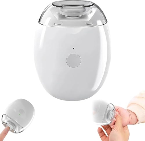 Lime à ongles automatique, coupe-ongles électrique avec lumière LED et 3 vitesses, lime et polisseuse à ongles automatique et silencieuse pour bébés, enfants, adultes et seniors (1 Pcs)
