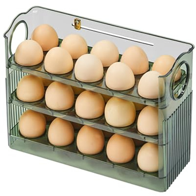 Organizador de huevos para frigorífico, de almacenamiento de huevos, dispensador de huevos, cocina, despensa, mostrador, hogar, hueveras, cartón, almacenamiento, organización, hombres, mujeres