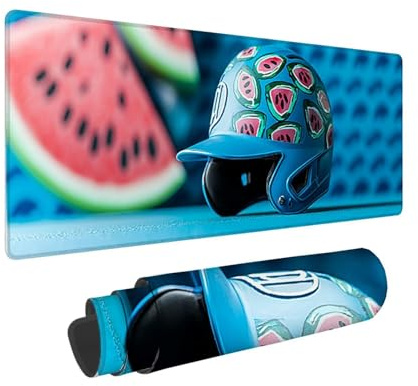 Tapis de Souris de Jeu, 1400 x 600 mm XXL Tapis Souris Gaming Grand, Antidérapant Étanche, iExtended Long Clavier Mouse Pad XXL, Accessoire Bureau, pour Gamer, Ordinateur, PC (Melons) i-797
