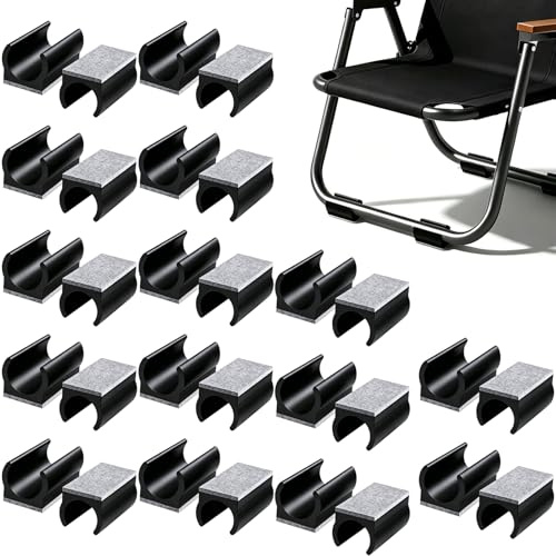 30 Stück Stuhlgleiter Freischwinger 25 mm,Schwarz Filzgleiter für Schwingstühle,für Fliesenböden und Reduzieren
