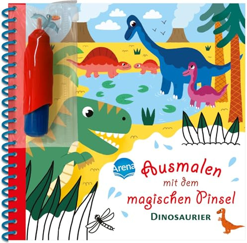 Ausmalen mit dem magischen Pinsel. Dinosaurier: Malbuch mit Wassertankstift für Kinder ab 3 Jahren