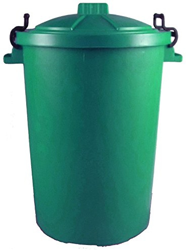 PLESIU TANGDIAABBCC Honbeanify 110L - Green - Litre Plastic Colour Bin Garden Rubbish Waste Dustbin