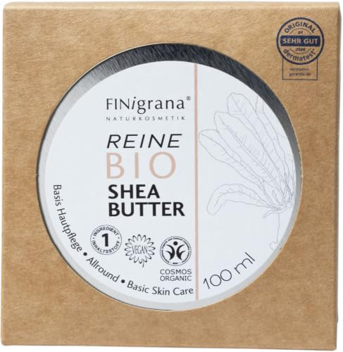 Reine Bio Shea-Butter Körperbutter in Weißblechdose, Umkarton 1 x 100 ml