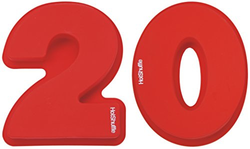 HotShuffle Große 30cm Silikon Anzahl 20 Kuchenform Backen Geburtstag Jubiläum Geburtstagstorte