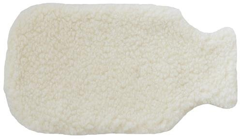 SamWo,Wärmflaschenhülle 100% Schafwolle,ohne Wärmflasche,Größe:37x21cm wollweiß