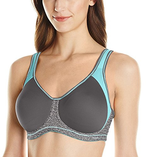 Freya Sport-BH, tränings-BH gjuten i ett stycke, Kol, 65F