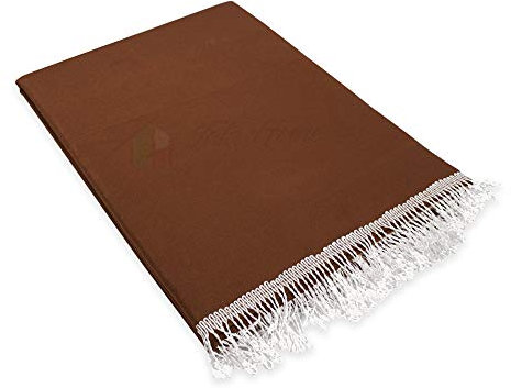 Tata Home Tenda da Sole da Esterno per Balcone in Tessuto Resistente Misura cm 140x300 in 100% Poliestere con Anelli Dis. 5 Marrone