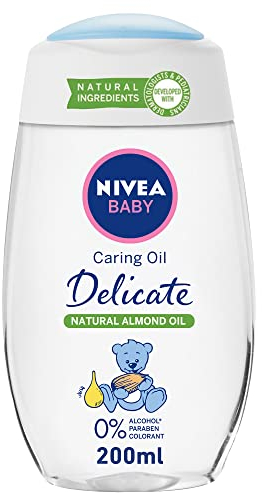 Nivea Baby Caring Body Oil Intensivly Moisturizes, No Parabens, 200ml, Pack of 3