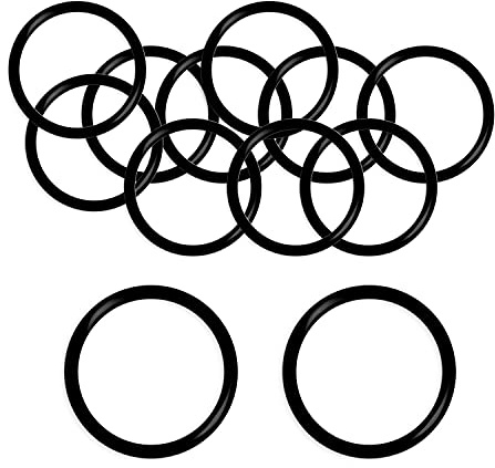 Othmro Set med 10 x nitrilgummi O-ringar – 60 mm ytterdiameter 50 mm bredd – Buna-N metriska tätningsbrickor – svart