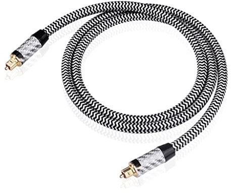 Cavo Audio, Cavo for Strumenti, Cavo Digitale Adattatore for Cavo Audio in Fibra Ottica 2m for TV Blueray PS3 Xbox Dvd CD Mini Disc AV (Color : As Shown, Size : One Size)