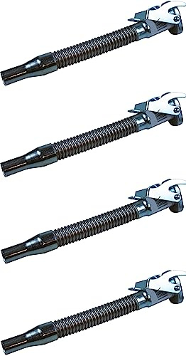 KOVA® 4 beccucci flessibili per taniche di benzina in metallo, con guarnizione in gomma, adatto per taniche da 5, 10 e 20 litri, ideale per auto, camion, moto, trattore, barca