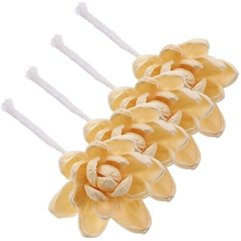 Amosfun Diffusor Gefälschte Blumen 4 Stücke Set Natürliche Trockene Blume Handwerk Für Home Office Hotel Decor