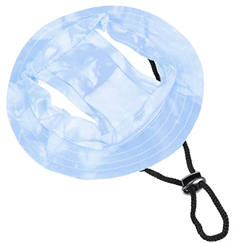INOOMP 5stücke Pet Baseball Cap Für Hunde Verstellbare Sonnenmütze Mit Ohrlöchern Atmungsaktiv Und Komfortabel Für Kleine Hunde Und Katzen Schützt Vor Sonnenstrahlen Himmelblaue