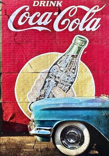 Poster Decorativo da Parete Collezione Pubblicità Vintage Serie Bevande Stampa Artistica su Carta Patinata 40x30 cm Senza Cornice