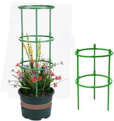 Staudenhalter Pflanzenstütze Strauchstütze Rund Staudenstütze Pfingstrosen Pflanzenhalter Pflanzstützen Pflanzenringe Pflanzringe Kunststoff Zur Fixierung Plant Support Zimmerpflanzen (240 Stück)