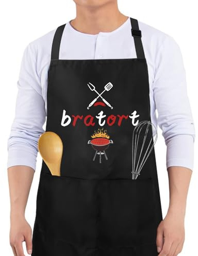 Weihnachtsgeschenke für Männers,Bratort Kochschürze,Grill Geschenke für Männer,Geschenke für Grillfans,Grillschürze für Männer,Grillschürze Papa,Grillschürzes Männers,Vatertagsgeschenk für Papa