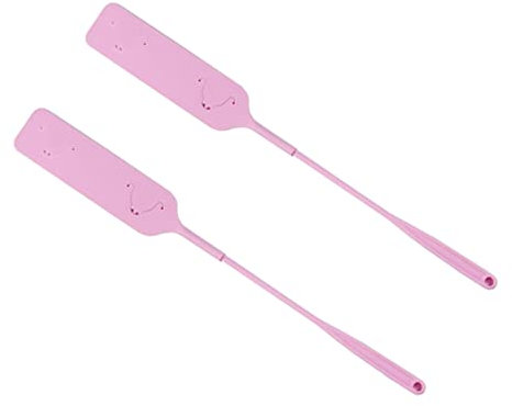 JEWEDECO Plumeau à Poussière Domestique Allongé 2 Pièces Rose