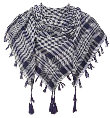 Shemagh Halstuch 120*120cm kopftuch karierte palituch Taktischer Schal schals herren palästinenserschal,arafat tuch Wüsten hals bandana Wüstenschal Halstücher Halstücher für Männer und Frauen