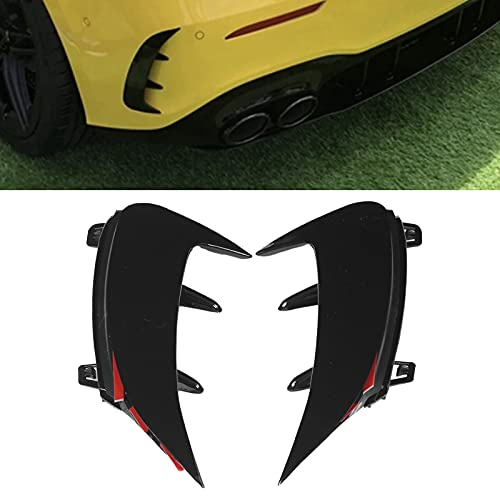 Tefola 2 Piezas, alerón de Parachoques Trasero, Guardabarros de Repuesto para Parachoques Trasero de Coche para Mercedes-Benz Clase A W177 AMG Line 2018+