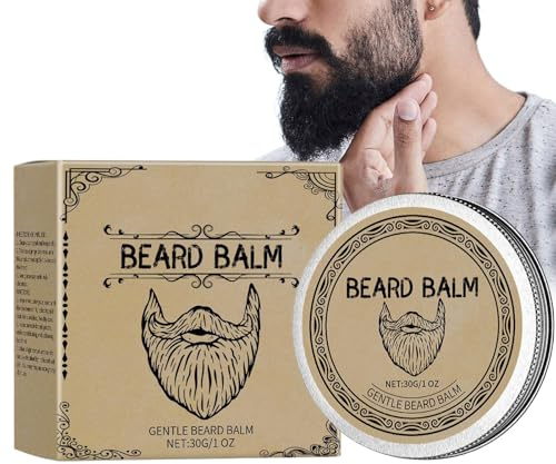 demaxiyad - para bigote para hombres, bálsamo hidratante suavizante y peinado para barba | de peinado perfumada, cuidado diario, trabajo y citas de evento especial para hombre