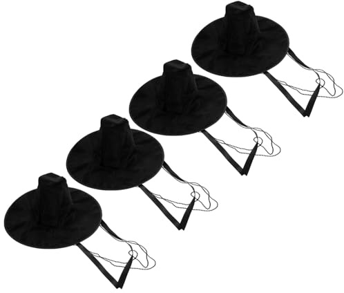 HAPINARY 4 St Koreansk Fyrkantig Hatt Traditionell Koreansk Hatt Halloween Cosplay Julfest Huvudbonad Platt Black