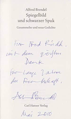 Spiegelbild und schwarzer Spuk: Gesammelte und neue Gedichte